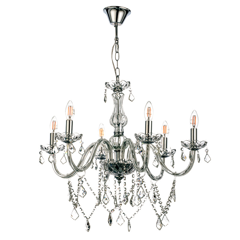 INLIGHT 6ΦΩΤΟΣ ΠΟΛΥΕΛΑΙΟΣ ΓΥΑΛΙΝΟΣ ΔΙΑΦΑΝΟΣ ΜΕ ΚΡΥΣΤΑΛΛ